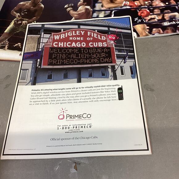 Lot Of 6 Sports Catalogs/Magazines - Bulls, Cubs, Boxing, Hockey, Football - Picture 9 of 15